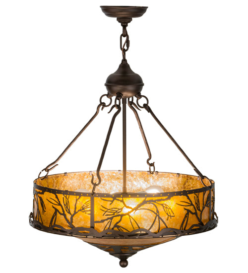Meyda Tiffany Branches 154443 Pendant Light - Mahogany Bronze