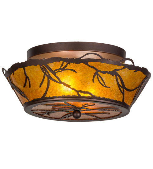 Meyda Tiffany Branches 154445 Ceiling Light - Mahogany Bronze