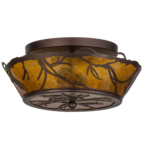 Meyda Tiffany Branches 154445 Ceiling Light - Mahogany Bronze