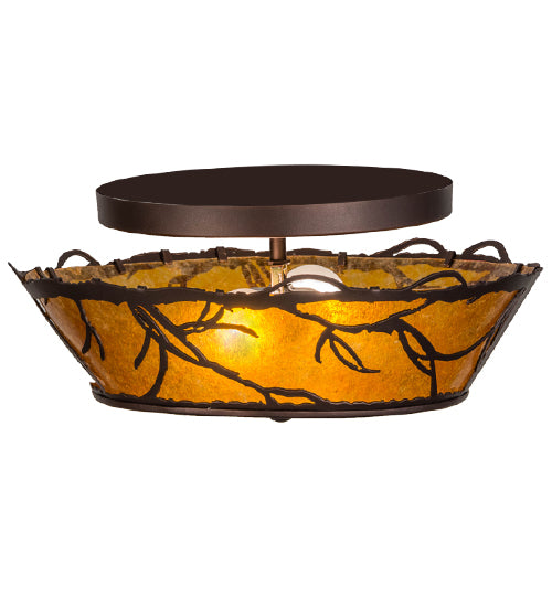 Meyda Tiffany Branches 154445 Ceiling Light - Mahogany Bronze