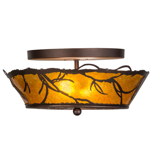 Meyda Tiffany Branches 154445 Ceiling Light - Mahogany Bronze