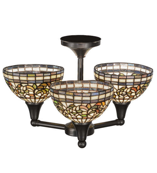 Meyda Tiffany Tiffany Turning Leaf 154475 Ceiling Light - Craftsman Brown