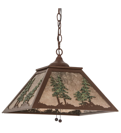 Meyda Tiffany Tall Pines 154496 Pendant Light - Rust