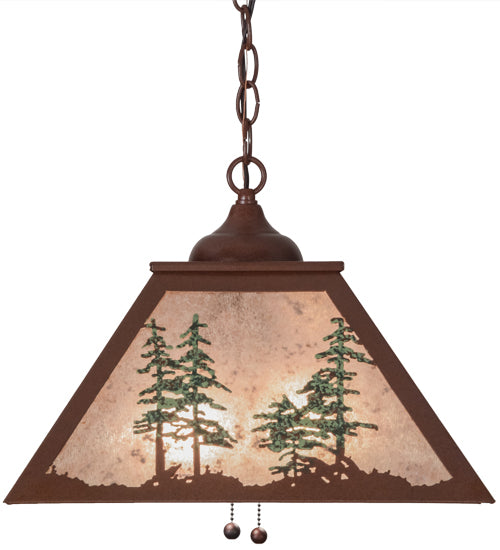 Meyda Tiffany Tall Pines 154496 Pendant Light - Rust