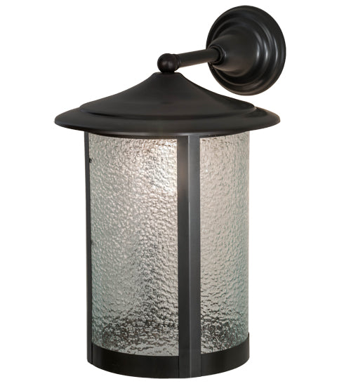 Meyda Tiffany Lighting 154578 Fulton One Light Wall Sconce Outdoor Bronze / Dark