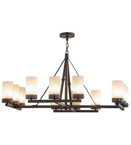 Meyda Tiffany Parker 154636 Chandelier Light - Rust