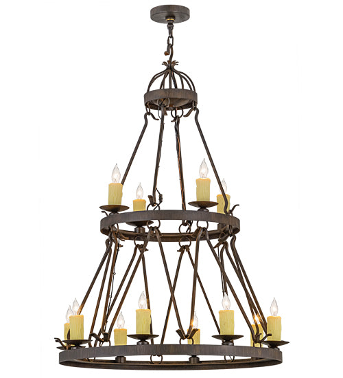 Meyda Tiffany Lakeshore 154642 Chandelier Light - Rust