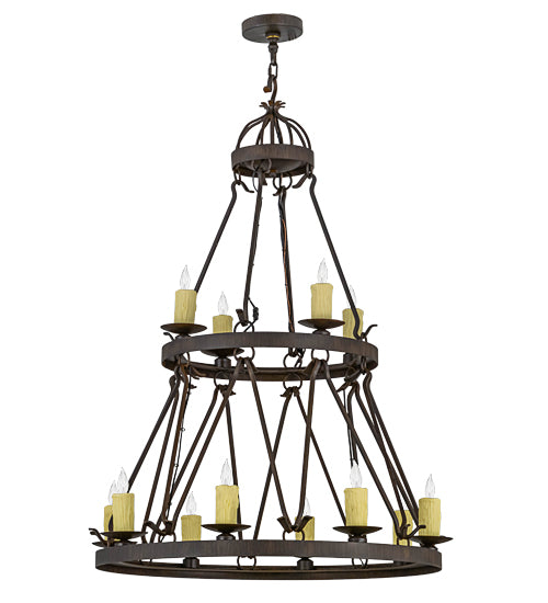 Meyda Tiffany Lakeshore 154642 Chandelier Light - Rust