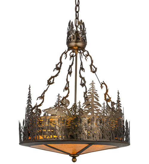 Meyda Tiffany Loon 154670 Pendant Light - Antique Copper
