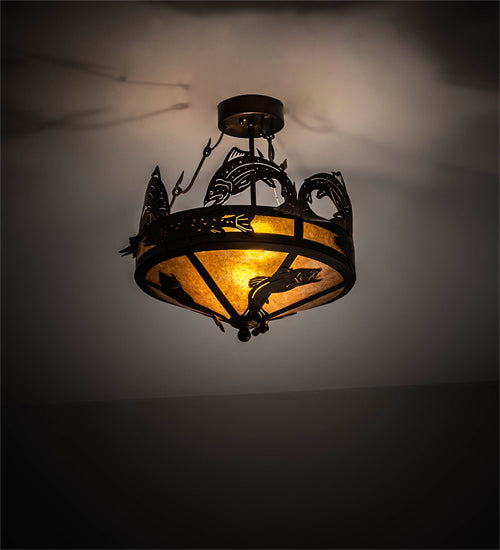 Meyda Tiffany Catch Of The Day 154683 Ceiling Light - Antique Copper