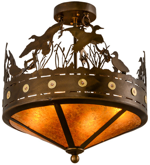 Meyda Tiffany Ducks In Flight 154743 Ceiling Light - Antique Copper