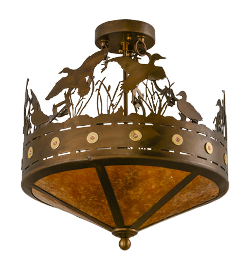 Meyda Tiffany Ducks In Flight 154743 Ceiling Light - Antique Copper