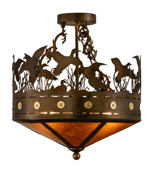Meyda Tiffany Ducks In Flight 154743 Ceiling Light - Antique Copper