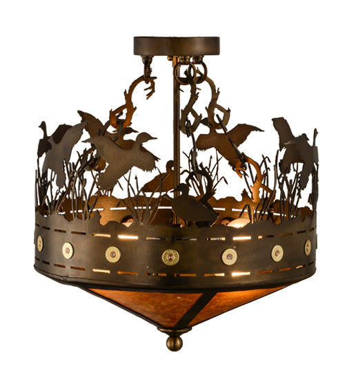 Meyda Tiffany Ducks In Flight 154743 Ceiling Light - Antique Copper