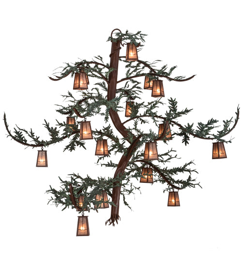 Meyda Tiffany Pine Branch 154790 Chandelier Light - Rust
