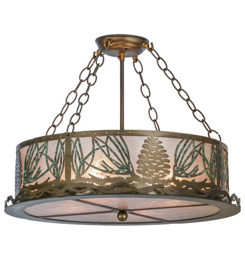 Meyda Tiffany Mountain Pine 154878 Ceiling Light - Antique Copper