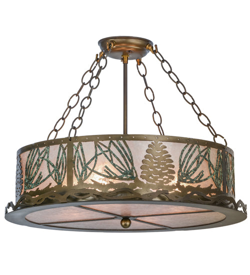 Meyda Tiffany Mountain Pine 154878 Ceiling Light - Antique Copper