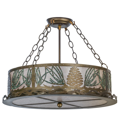 Meyda Tiffany Mountain Pine 154878 Ceiling Light - Antique Copper