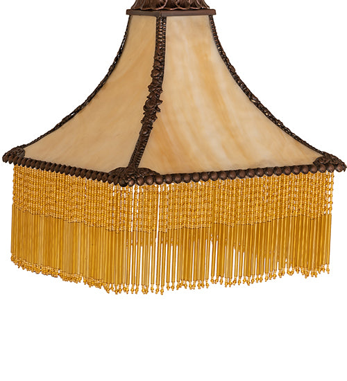 Meyda Tiffany Lighting 15488 Victoria Shade Lamp Shade Craftsman Brown