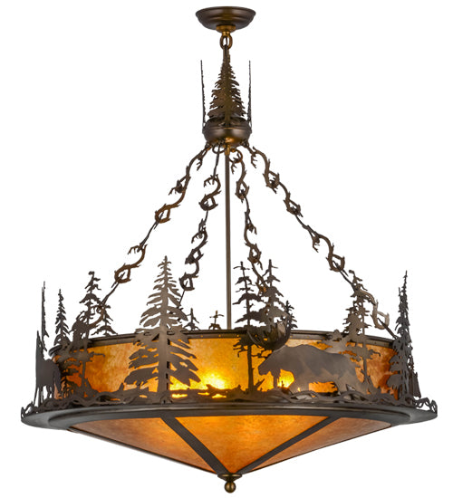 Meyda Tiffany Wildlife At Dusk 155008 Pendant Light - Antique Copper