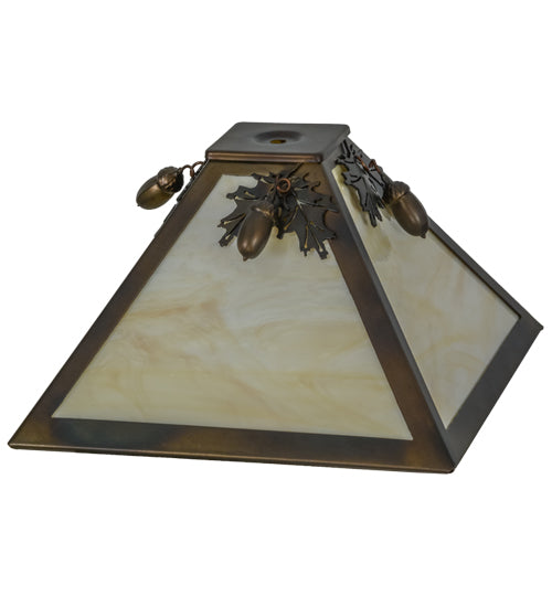 Meyda Tiffany Lighting 155014 Oak Leaf & Acorn Shade Lamp Shade Bronze / Dark