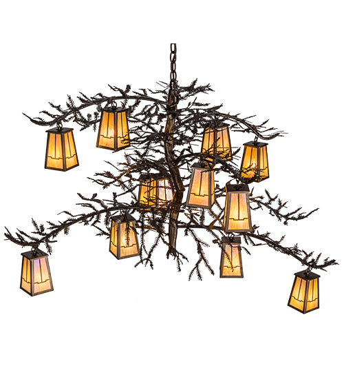 Meyda Tiffany Pine Branch 155019 Chandelier Light - Antique Copper