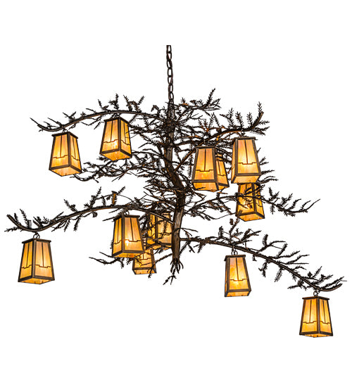 Meyda Tiffany Pine Branch 155019 Chandelier Light - Antique Copper
