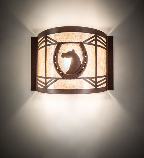 Melissa Horseshoe 15503 Wall Light - Rust