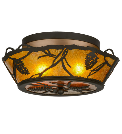 Meyda Tiffany Whispering Pines 155143 Ceiling Light - Oil Rubbed Bronze
