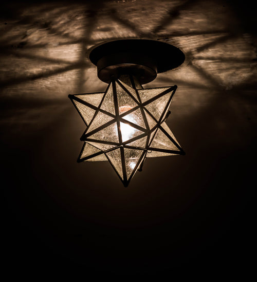 Meyda Tiffany Moravian Star 155264 Ceiling Light - Clear Seedy