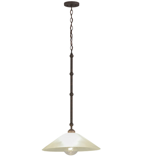 Meyda Tiffany Elijah 155285 Pendant Light - Gilded Tobacco/Frosted Glass