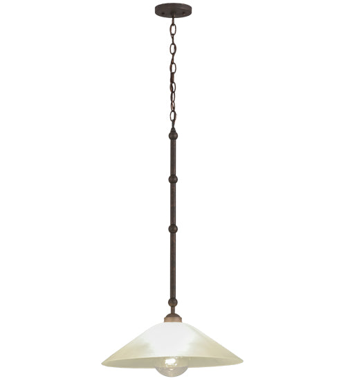 Meyda Tiffany Elijah 155285 Pendant Light - Gilded Tobacco/Frosted Glass