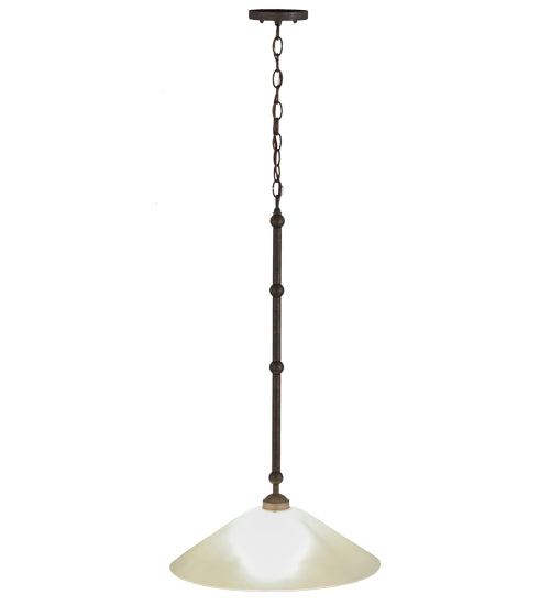 Meyda Tiffany Elijah 155285 Pendant Light - Gilded Tobacco/Frosted Glass