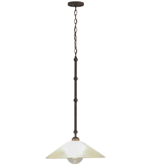 Meyda Tiffany Elijah 155285 Pendant Light - Gilded Tobacco/Frosted Glass