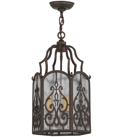 Meyda Tiffany Antencio 155287 Pendant Light - Gilded Tobacco/Clear Seedy Glass
