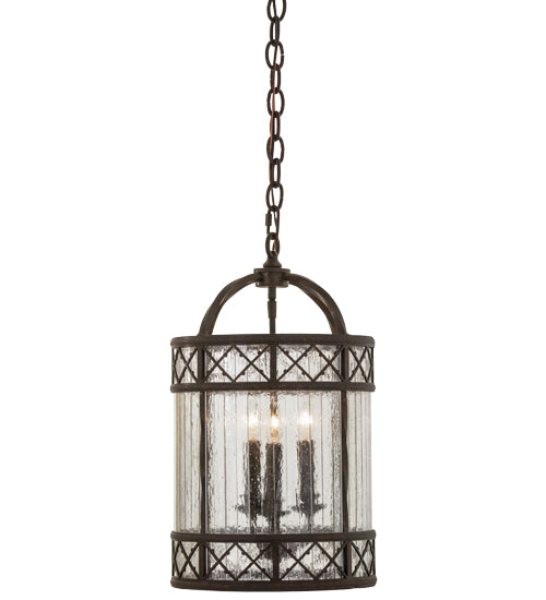 Meyda Tiffany Antencio 155291 Pendant Light - Gilded Tobacco/Clear Seedy Glass