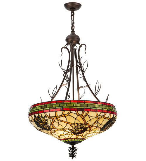 Meyda Tiffany Pinecone 155394 Pendant Light - Mahogany Bronze