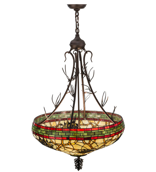 Meyda Tiffany Pinecone 155394 Pendant Light - Mahogany Bronze