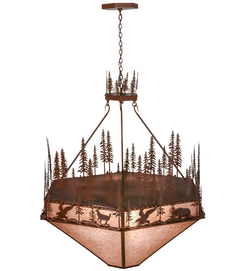 Meyda Tiffany Wildlife At Pine Lake 155414 Pendant Light - Rust