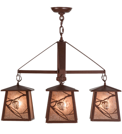 Meyda Tiffany Whispering Pines 155512 Chandelier Light - Rust