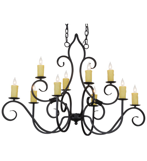 Meyda Tiffany Clifton 155536 Chandelier Light - Blackwash