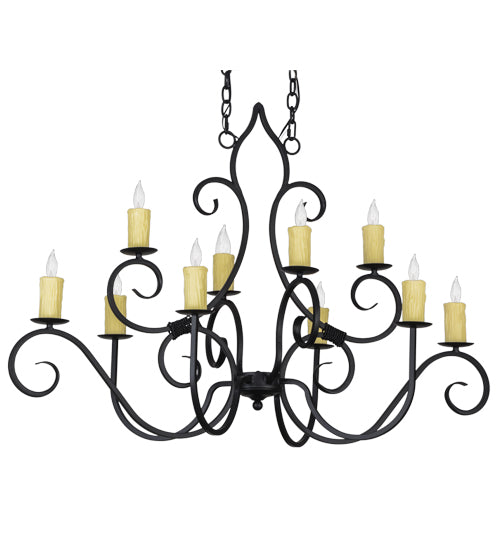 Meyda Tiffany Clifton 155536 Chandelier Light - Blackwash