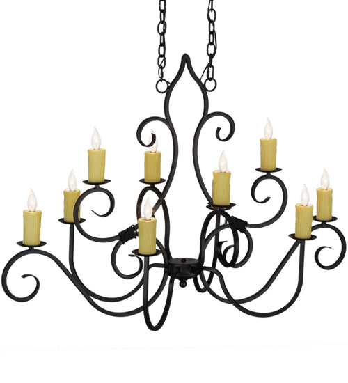 Meyda Tiffany Clifton 155536 Chandelier Light - Blackwash