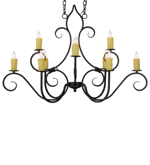 Meyda Tiffany Clifton 155536 Chandelier Light - Blackwash