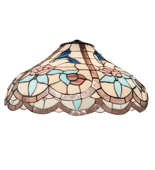 Meyda Tiffany Lighting 15566 Hummingbird Shade Lamp Shade Multicolored