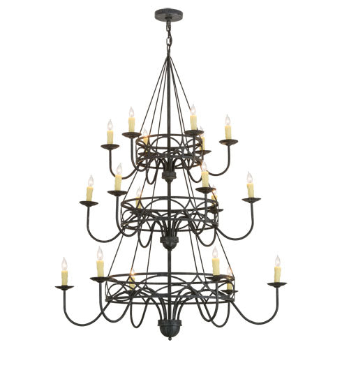 Meyda Tiffany Polonella 155776 Chandelier Light - Antique Iron Gate