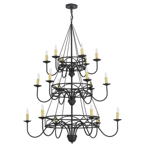 Meyda Tiffany Polonella 155776 Chandelier Light - Antique Iron Gate