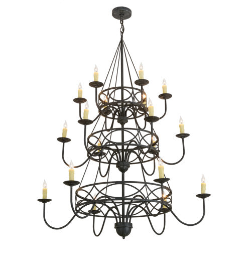 Meyda Tiffany Polonella 155776 Chandelier Light - Antique Iron Gate