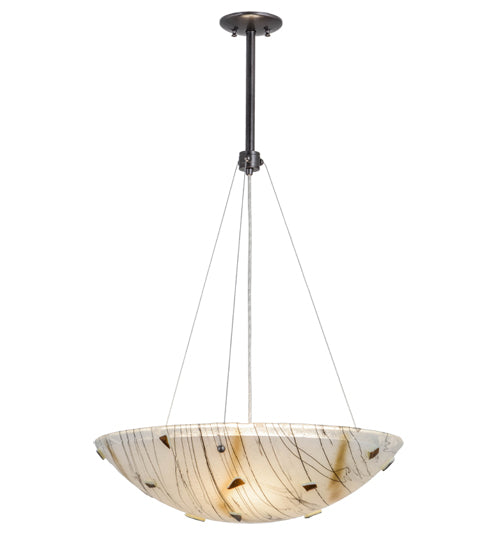 Meyda Tiffany Metro Fusion 156008 Pendant Light - Cosmic Silver Vein