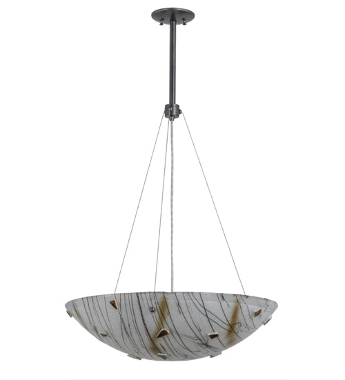Meyda Tiffany Metro Fusion 156008 Pendant Light - Cosmic Silver Vein